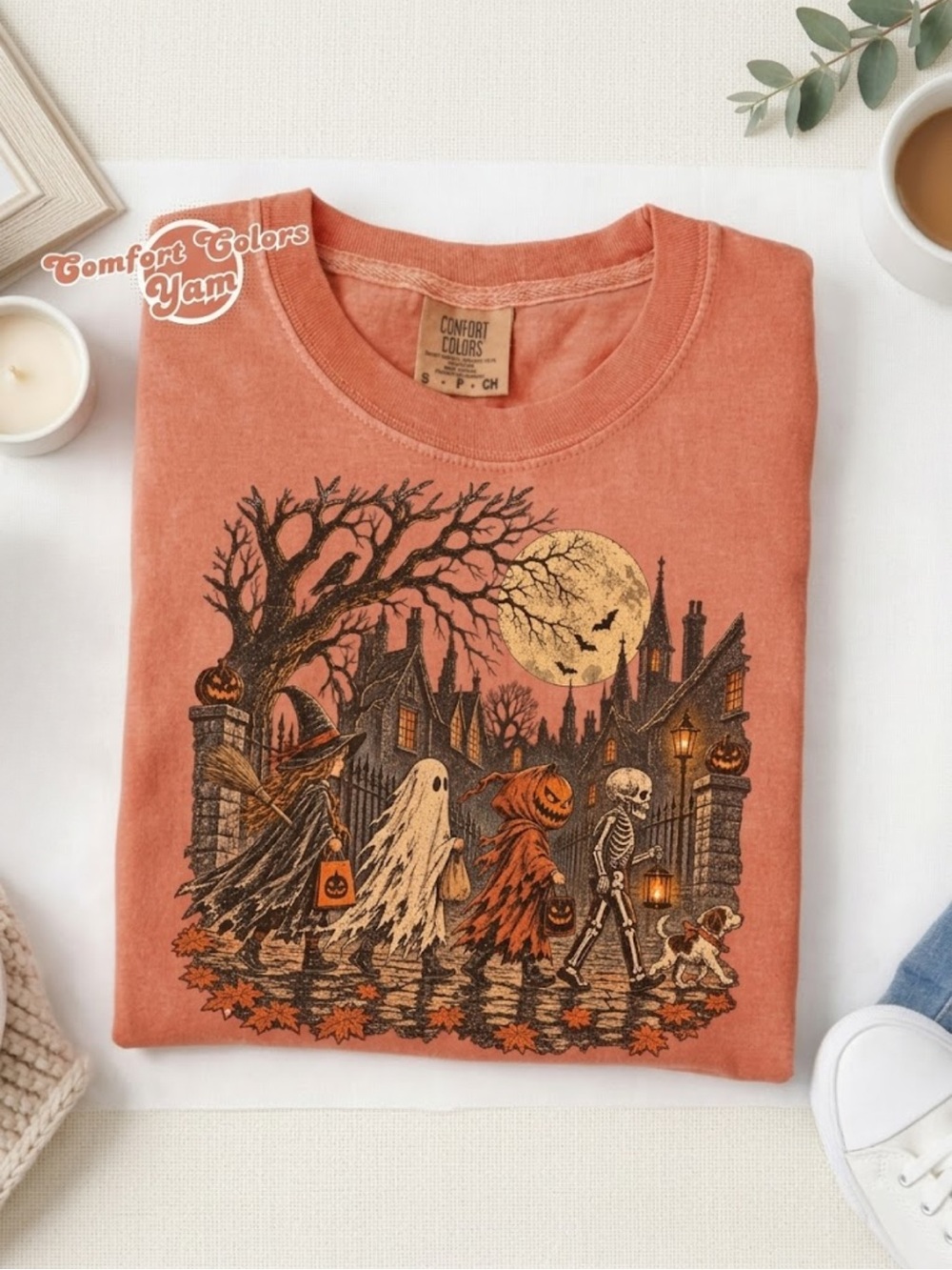 Comfort Colors Orange Halloween Parade Graphic Tee
